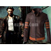 New! Logan Leather Long Sleeves Biker Jacket 